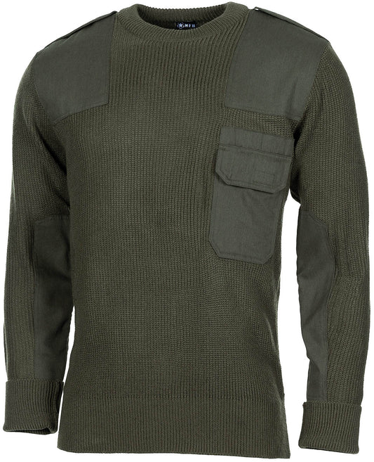BW Pullover, mit Brusttasche,oliv