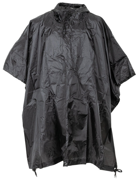 Poncho, Rip Stop,schwarz, ca. 144 x 223 cm