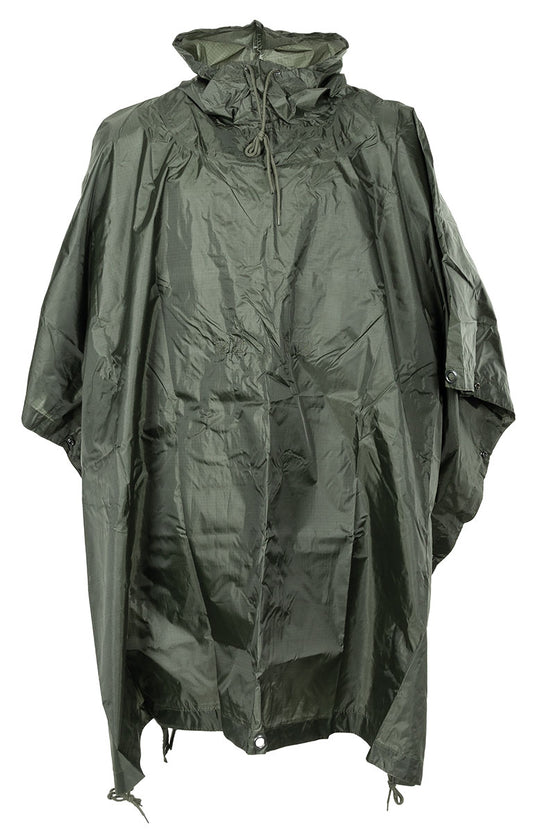 Poncho, Rip Stop,oliv, ca. 144 x 223 cm