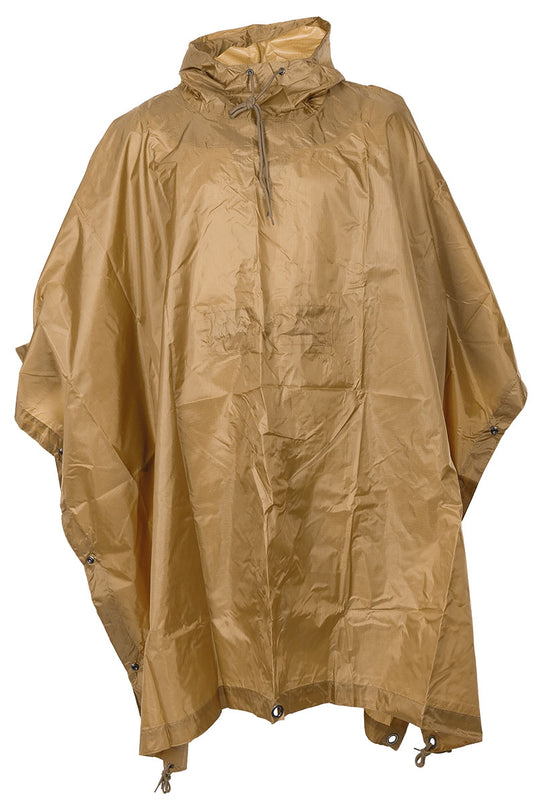 Poncho, Rip Stop,coyote tan, ca. 144 x 223 cm