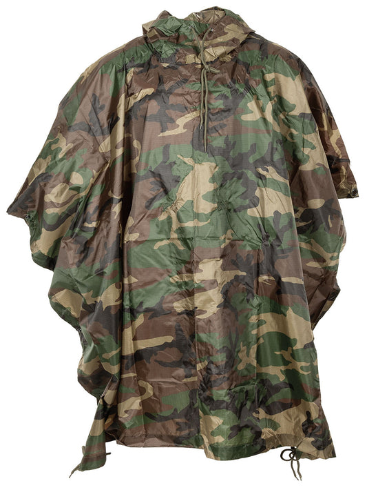 Poncho, Rip Stop,woodland, ca. 144 x 223 cm
