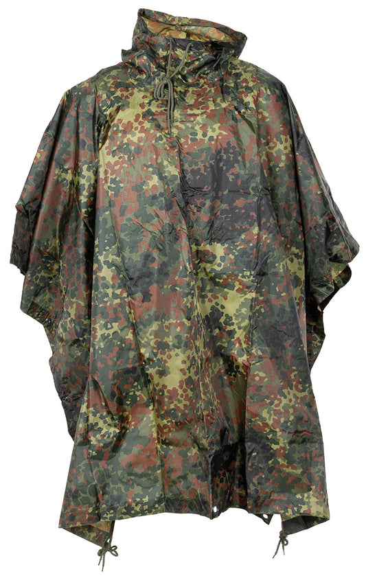Poncho, Rip Stop,flecktarn, ca. 144 x 223 cm