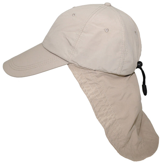 Cap, "Sahara", beige,langer Nackenschutz