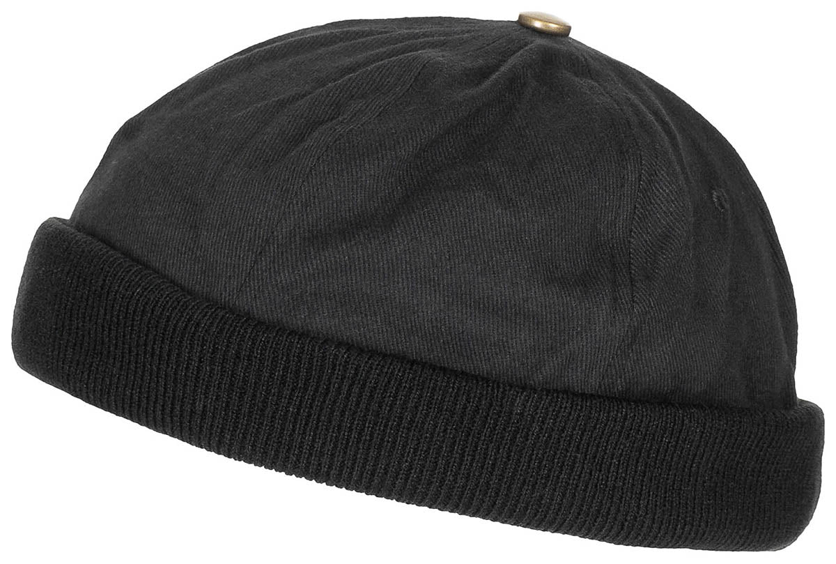 Cap, ohne Schild, schwarz,Klettverschluss