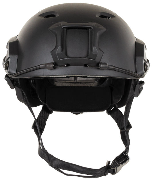US Helm, FAST-Fallschirmjäger,schwarz, Rails, ABS-Kunststoff