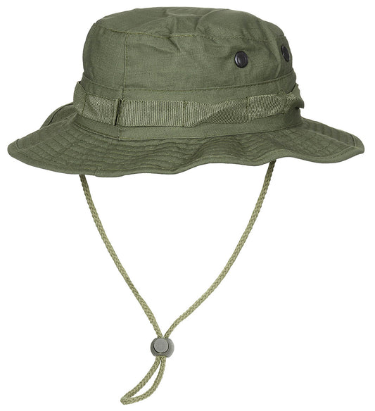 US GI Buschhut, mit Kinnband,GI Boonie, Rip Stop, oliv