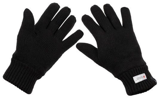 Strickhandschuhe, schwarz,3M┘ Thinsulate┘ Insulation