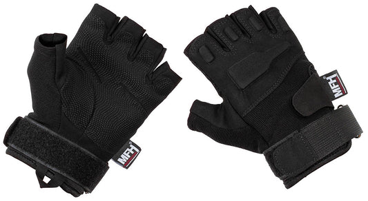 Tactical Handschuhe,"Pro",ohne Finger, schwarz