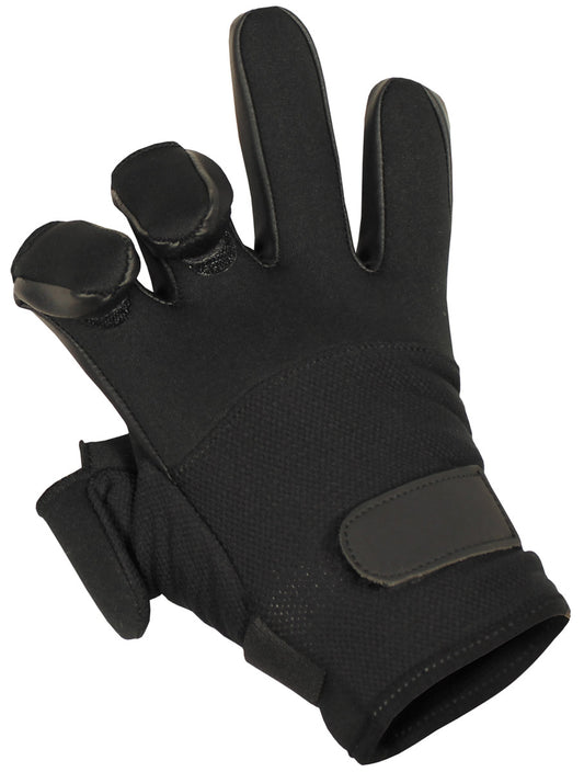 Fingerhandschuhe, "Mesh",Neopren, schwarz