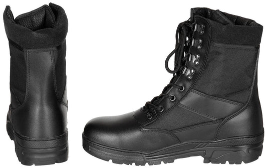 Stiefel, "Security", schwarz,8-Loch, Gummisohle