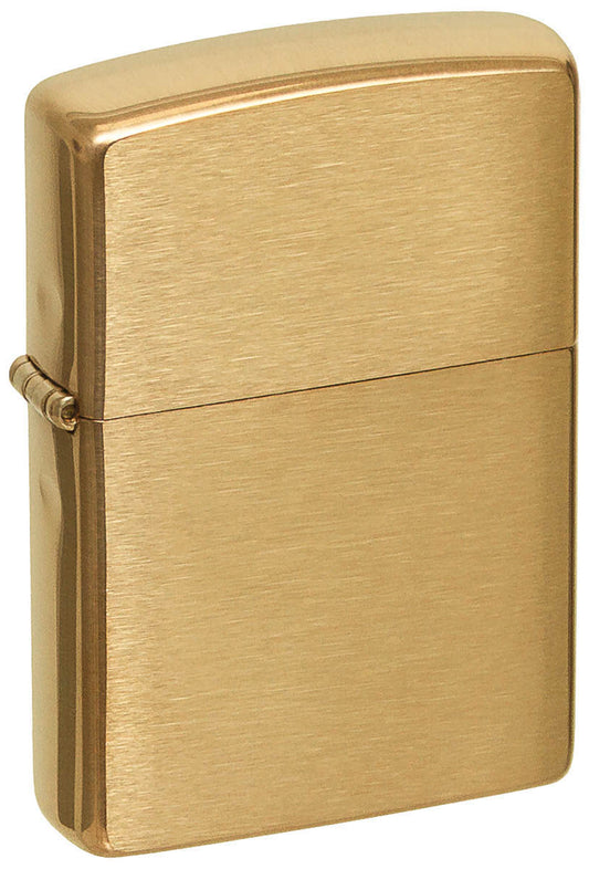 Feuerzeug, Zippo,Brushed Brass, unbefüllt