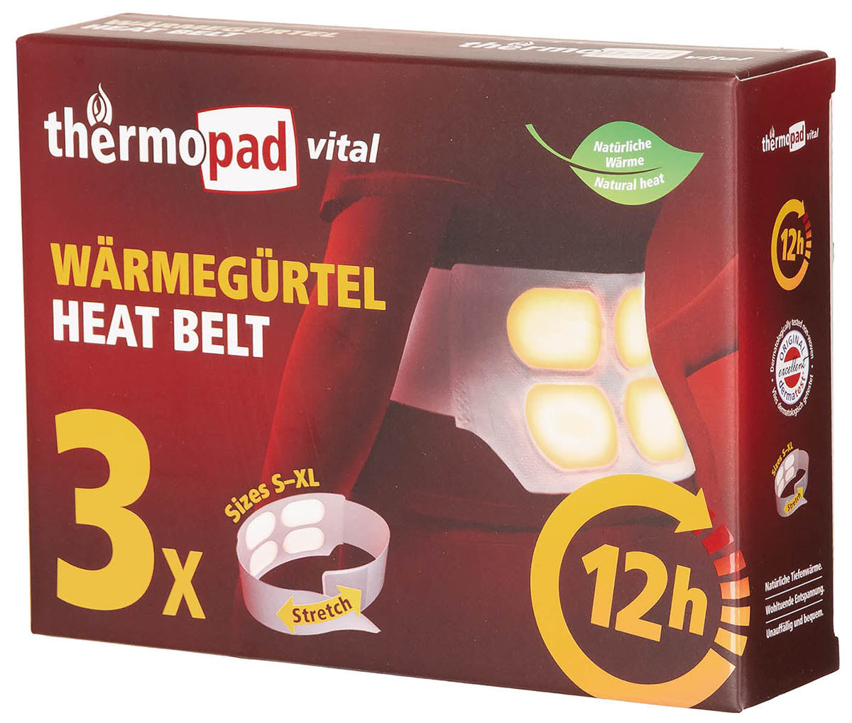Wärmegürtel, "Thermopad",3er Pack, Einmalgebrauch