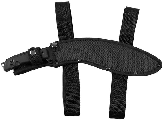 Machete, "Kukri", schwarz,mit Nylonscheide