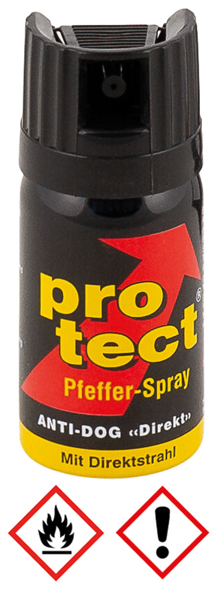 Pfeffer-Spray, Direktstr.,40mlSprühfl. (VERKAUF NUR IN EU)