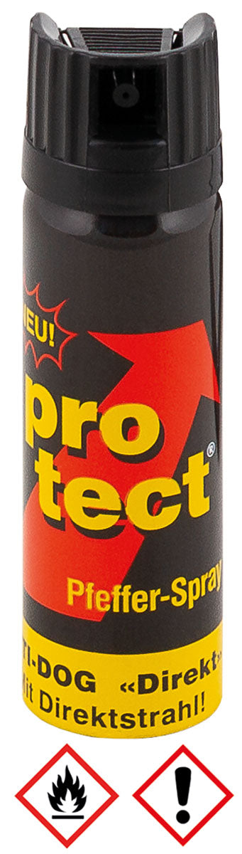 Pfeffer-Spray, Direktstr.,63mlSprühfl. (VERKAUF NUR IN EU)