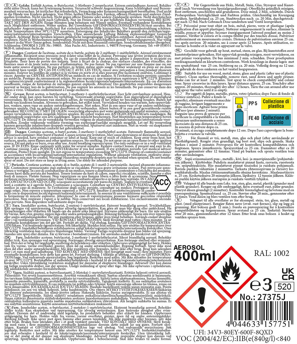 Army Farbspray,WH KHAKI TROPEN, matt, 400 ml