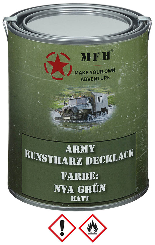 Army Lack, NVA GRÜN,matt, Dose, 1 l