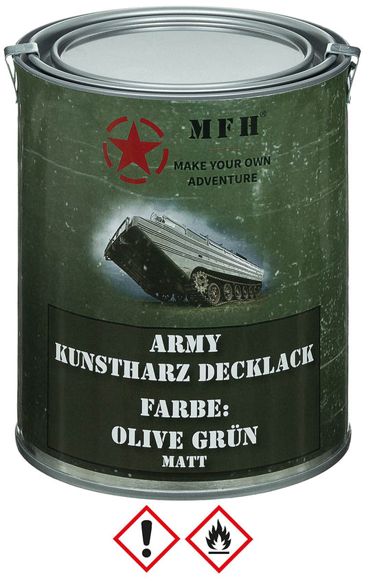 Army Lack, OLIV GRÜN,matt, Dose, 1 l