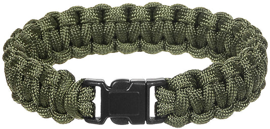 Armband, "Parachute Cord",oliv, Breite ca. 1,9 cm