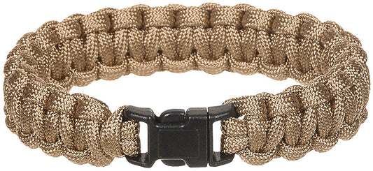 Armband, "Parachute Cord",coyote tan, Breite ca. 1,9 cm