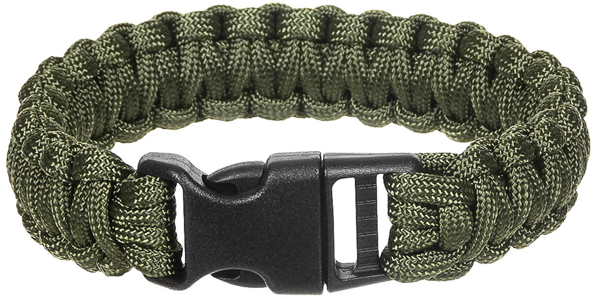 Armband, "Parachute Cord",oliv, Breite ca. 2,3 cm