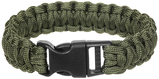 Armband, "Parachute Cord",oliv, Breite ca. 2,3 cm