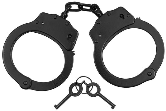 Handschellen, "Deluxe",2 Schlüssel, Stahl, schwarz