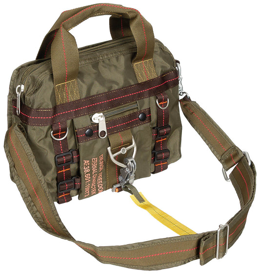 Handtasche, "PT", klein,Karabinerhaken, oliv