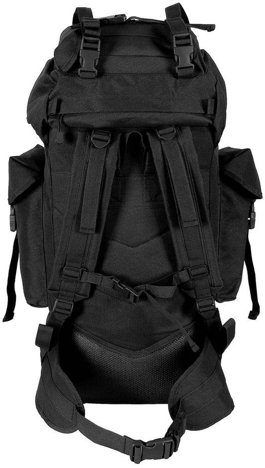 BW Kampfrucksack, "MOLLE",65 l, Alu-Aussteifung, schwarz