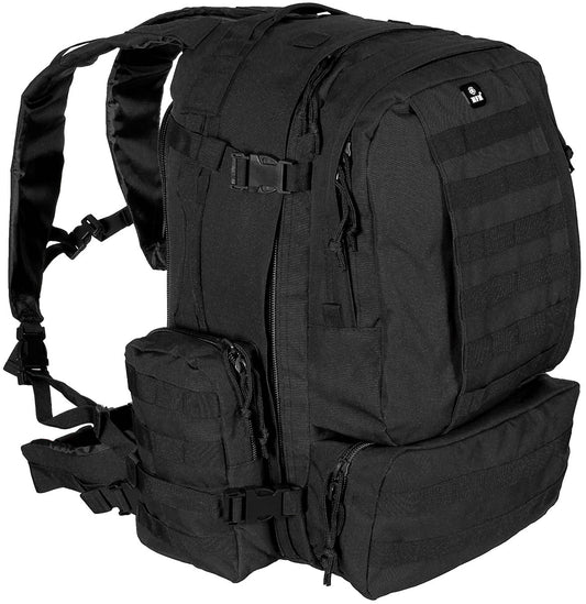 Ital. Rucksack, schwarz,Tactical-Modular