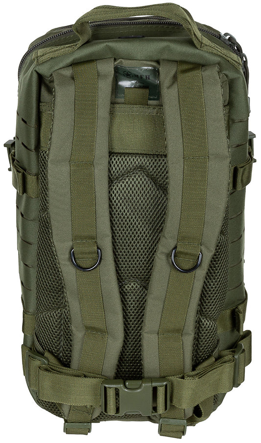 US Rucksack, Assault I,Laser, oliv