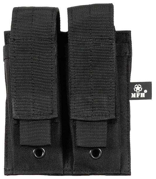 Magazintasche, 2-fach, klein,MOLLE,schwarz