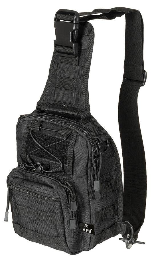 Schulter-Umhängetasche,MOLLE, schwarz