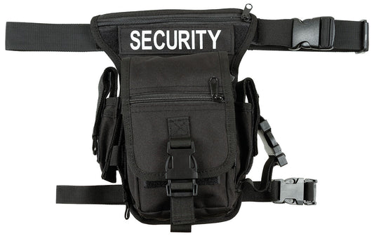 Hip Bag, "Security", schwarz,Bein- und Gürtelbefestigung