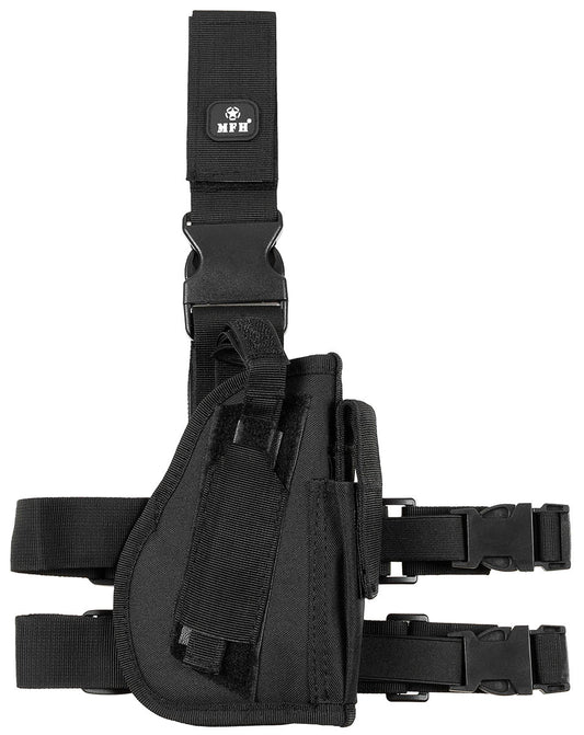 Pistolenbeinholster, rechts,schwarz