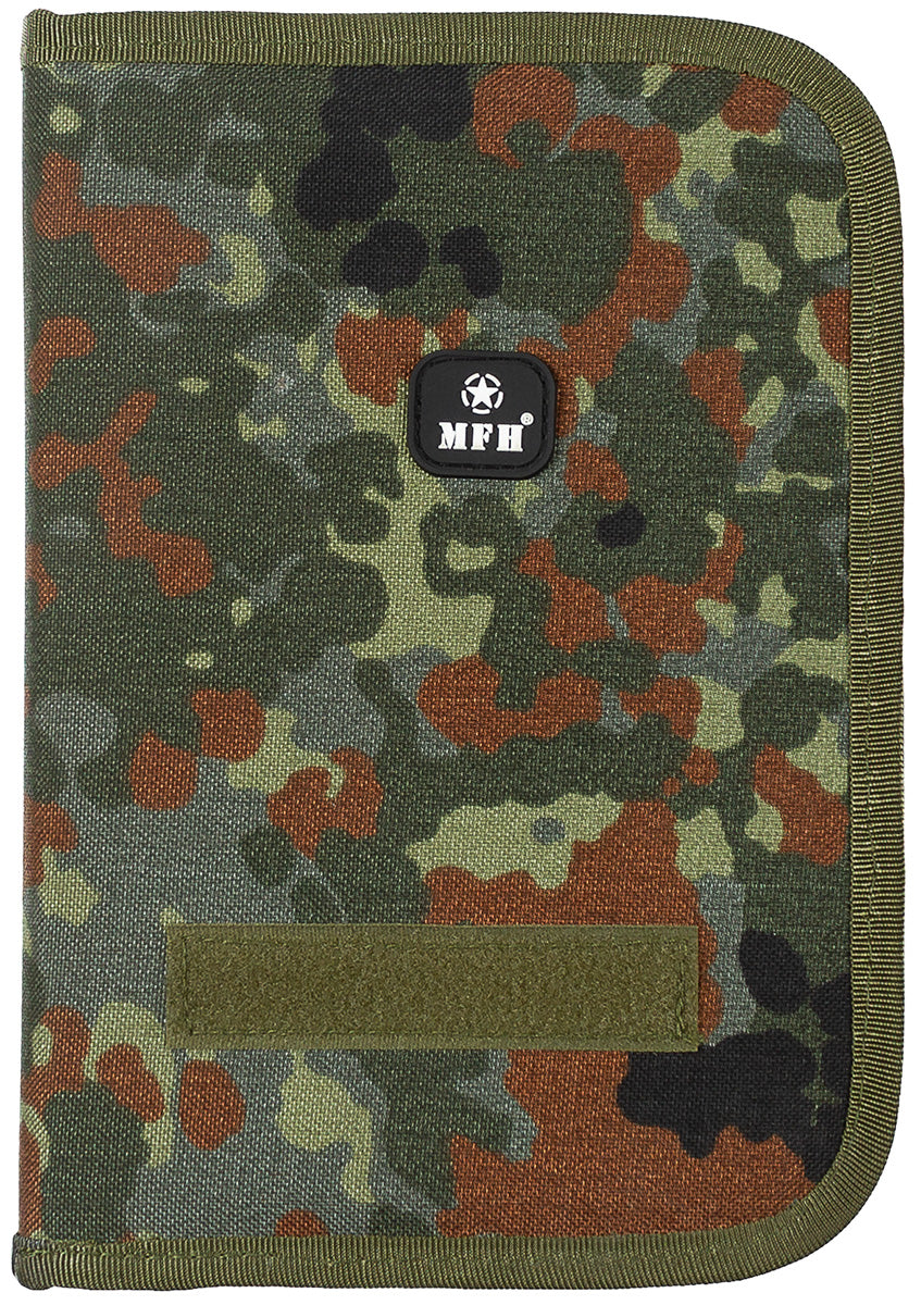 Schreibmappe, flecktarn, A5,Cordura