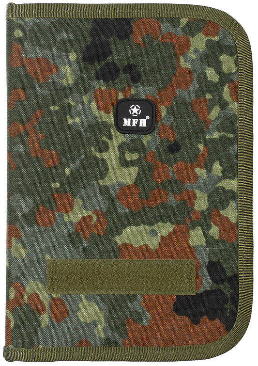 Schreibmappe, flecktarn, A5,Cordura