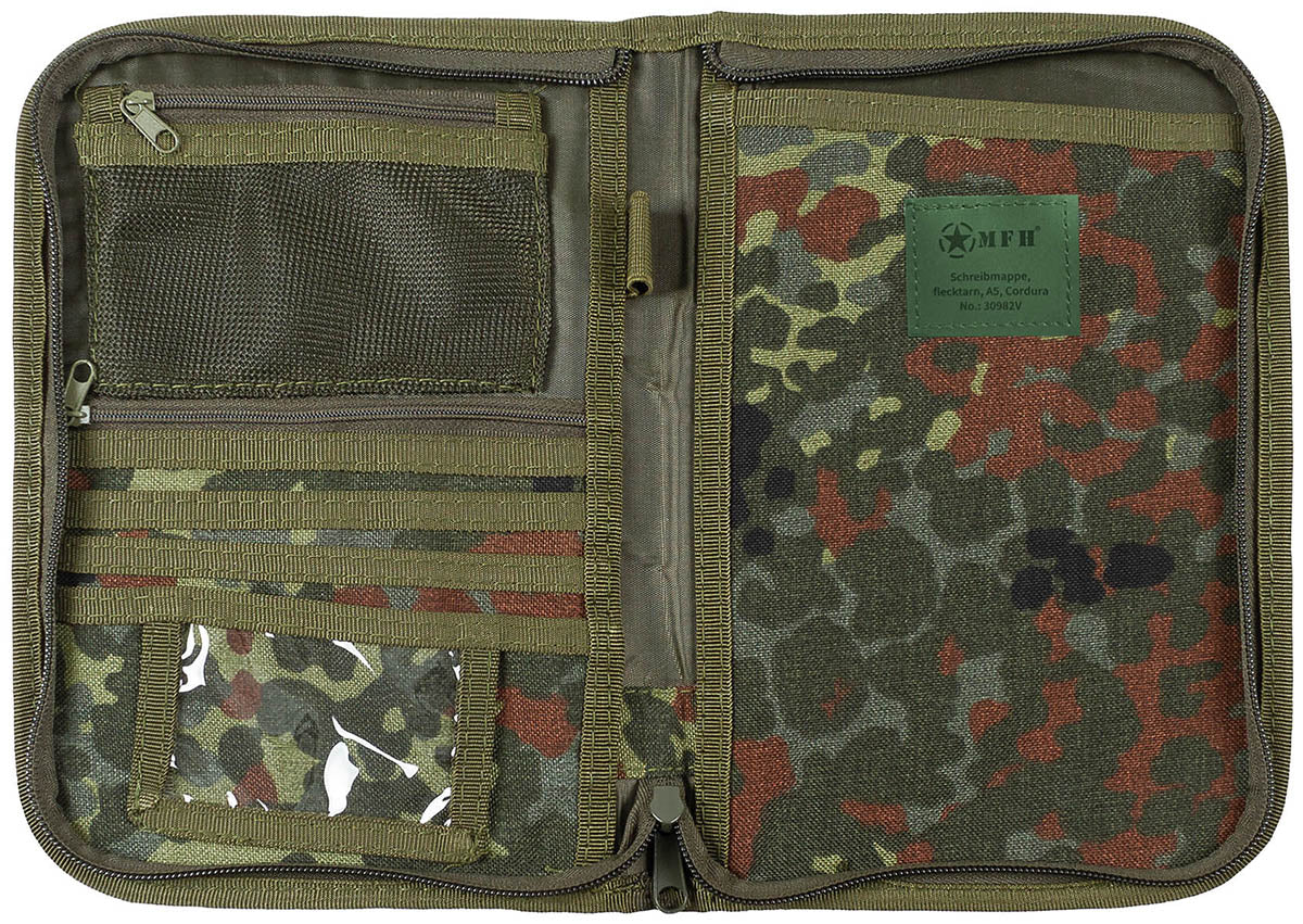 Schreibmappe, flecktarn, A5,Cordura