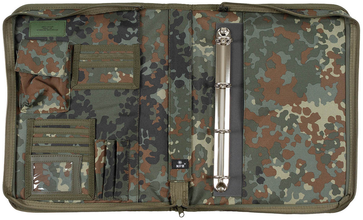 Schreibmappe, flecktarn, A4
