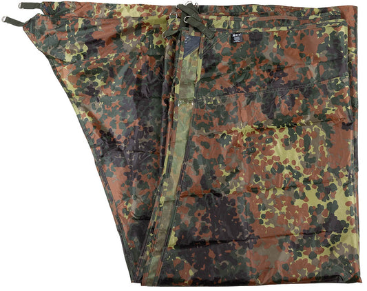 Plane, "Hexagon-Tarp",flecktarn, ca. 340 x 310 cm