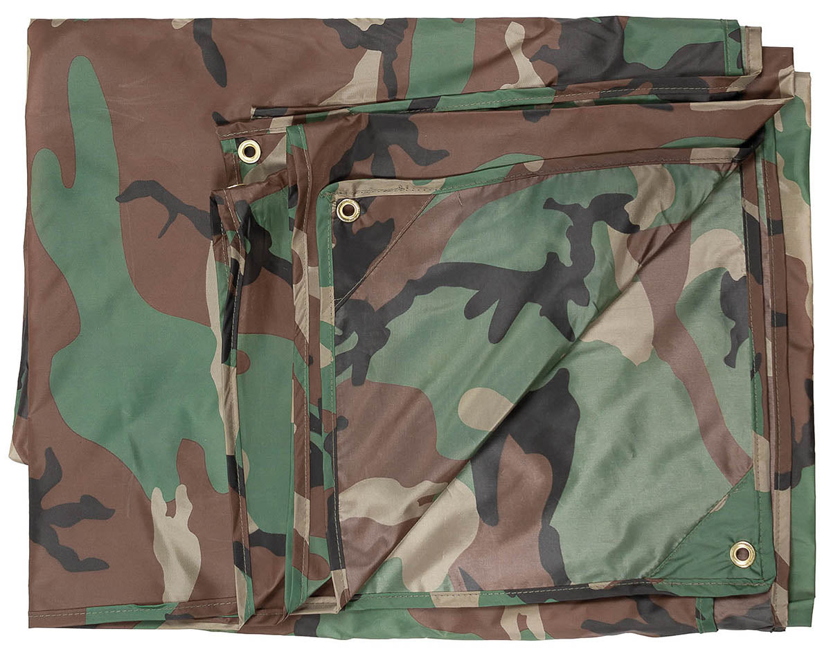 Mehrzweckplane, "Tarp",woodland, ca. 300 x 300 cm