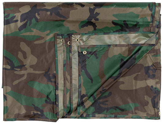 Mehrzweckplane, "Tarp",woodland, ca. 400 x 500 cm