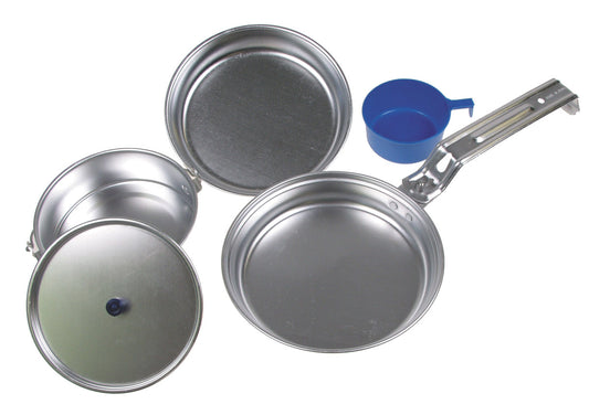 Kochgeschirr, "Deluxe", Alu,Pfanne, Topf, Tasse, Schüssel