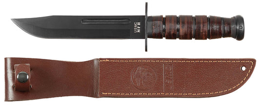 USMC Kampfmesser, Ledergriff, Scheide
