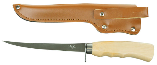 Filetiermesser, "Classic",Birkenholzgriff, Scheide