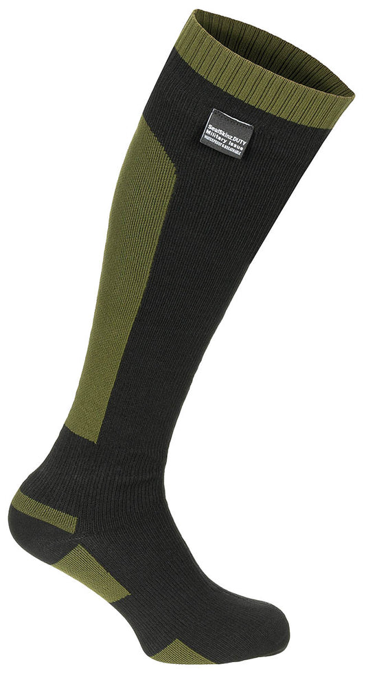 Brit. Socke, "Sealskinz",  wasserd., oliv/schwarz, neuw.