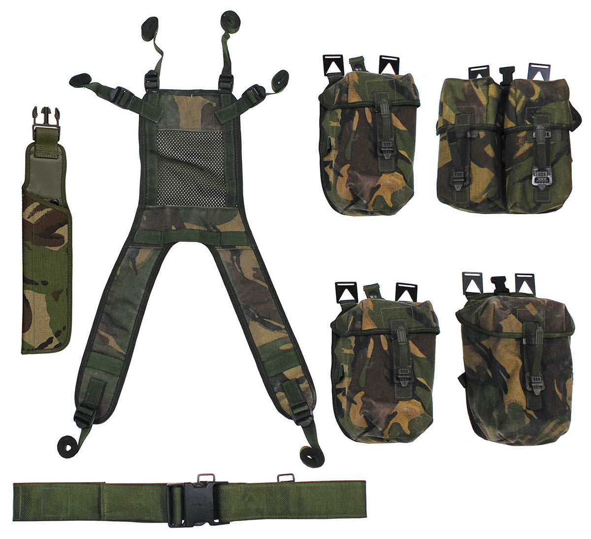 Brit. Tactical Set, DPM tarn,7-teilig, gebr.