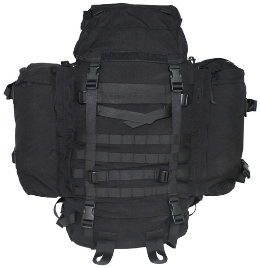 Holl. Rucksack, Medium, mitSeitentaschen, schwarz, gebr.