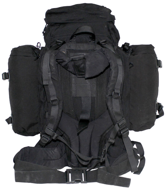Holl. Rucksack, Medium, mitSeitentaschen, schwarz, gebr.