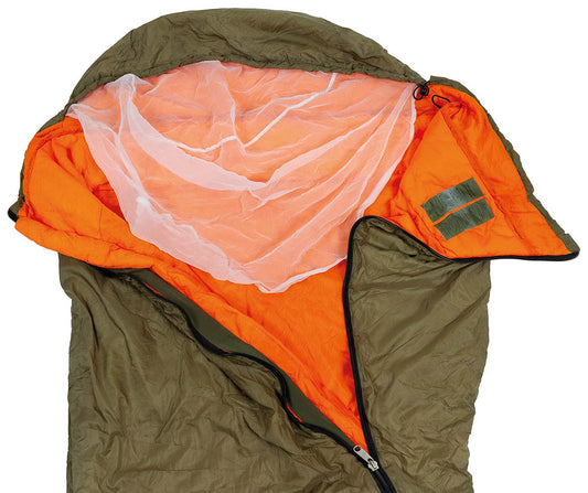 CZ Schlafsack, Sommer,oliv/orange, gebr.